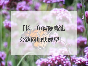长三角省际高速公路网加快成型