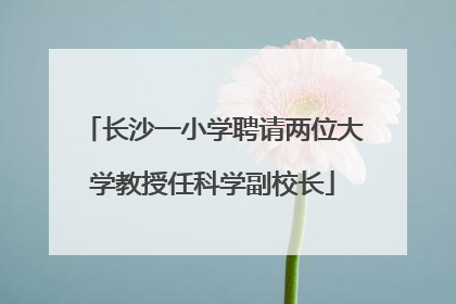 长沙一小学聘请两位大学教授任科学副校长