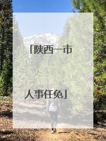 陕西一市人事任免