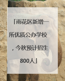 雨花区新增一所优质公办学校，今秋预计招生800人
