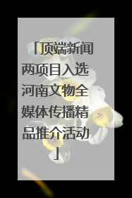 顶端新闻两项目入选河南文物全媒体传播精品推介活动