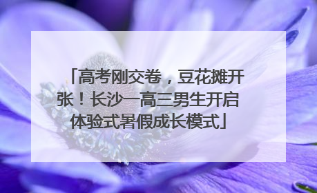 高考刚交卷，豆花摊开张！长沙一高三男生开启体验式暑假成长模式