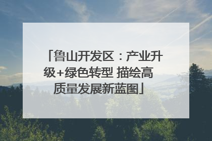 鲁山开发区：产业升级+绿色转型 描绘高质量发展新蓝图