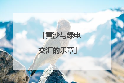 黄沙与绿电交汇的乐章