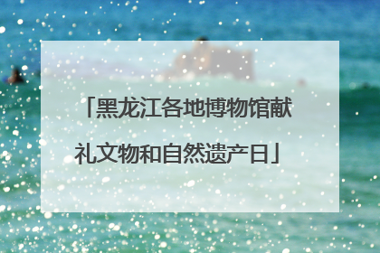 黑龙江各地博物馆献礼文物和自然遗产日