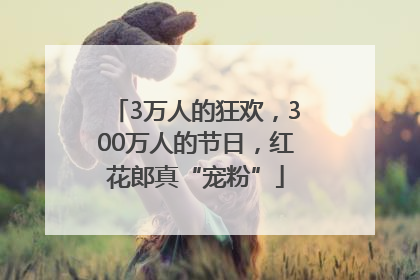 3万人的狂欢，300万人的节日，红花郎真“宠粉”
