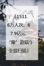 1511.6万人次、67.9亿元 “豫”游端午全景扫描