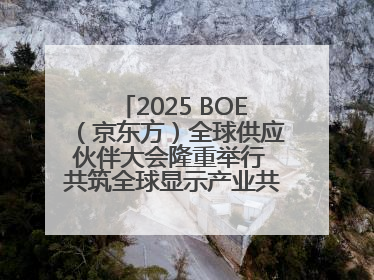 2025 BOE（京东方）全球供应伙伴大会隆重举行 共筑全球显示产业共生共赢新格局