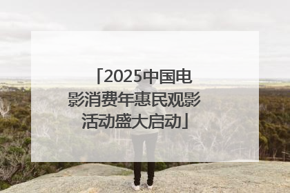 2025中国电影消费年惠民观影活动盛大启动