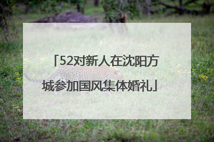 52对新人在沈阳方城参加国风集体婚礼