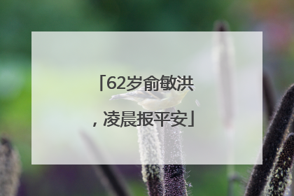 62岁俞敏洪，凌晨报平安
