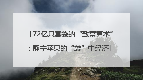 72亿只套袋的“致富算术”：静宁苹果的“袋”中经济