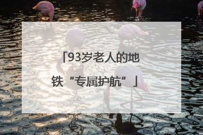 93岁老人的地铁“专属护航”