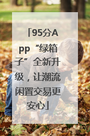 95分App“绿箱子”全新升级，让潮流闲置交易更安心