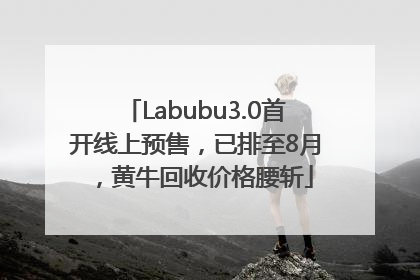 Labubu3.0首开线上预售，已排至8月，黄牛回收价格腰斩