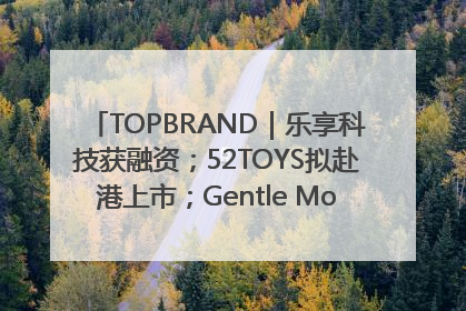 TOPBRAND｜乐享科技获融资；52TOYS拟赴港上市；Gentle Monster合作谷歌；Valentino传播官离职